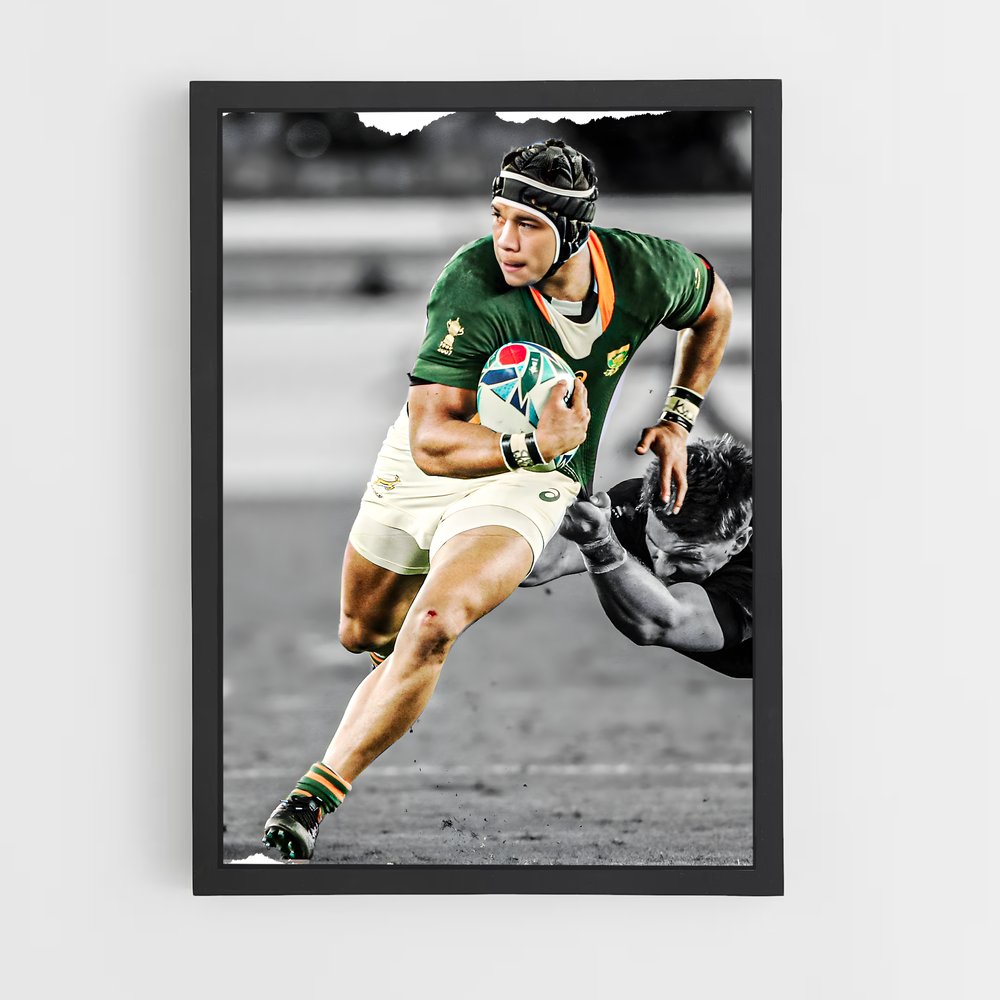 Poster Cheslin de kolbe – affiche Rugby (vue 2)